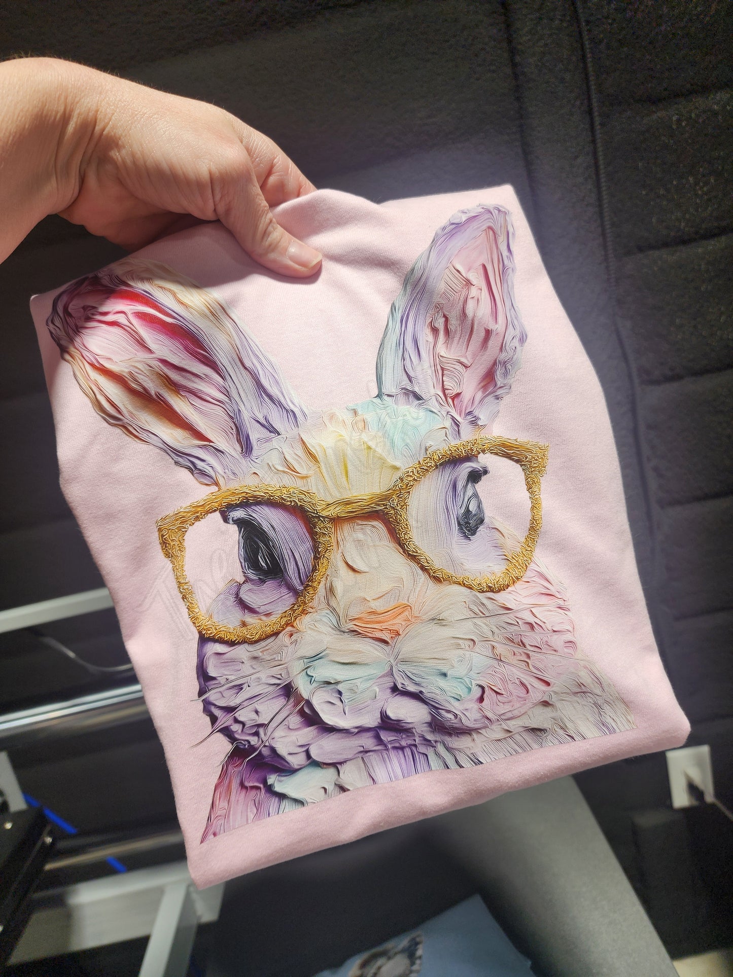 Glasses bunny completed t-shirt