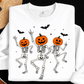 Dancing pumpkin heads
