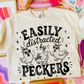 Easily distracted by peckers