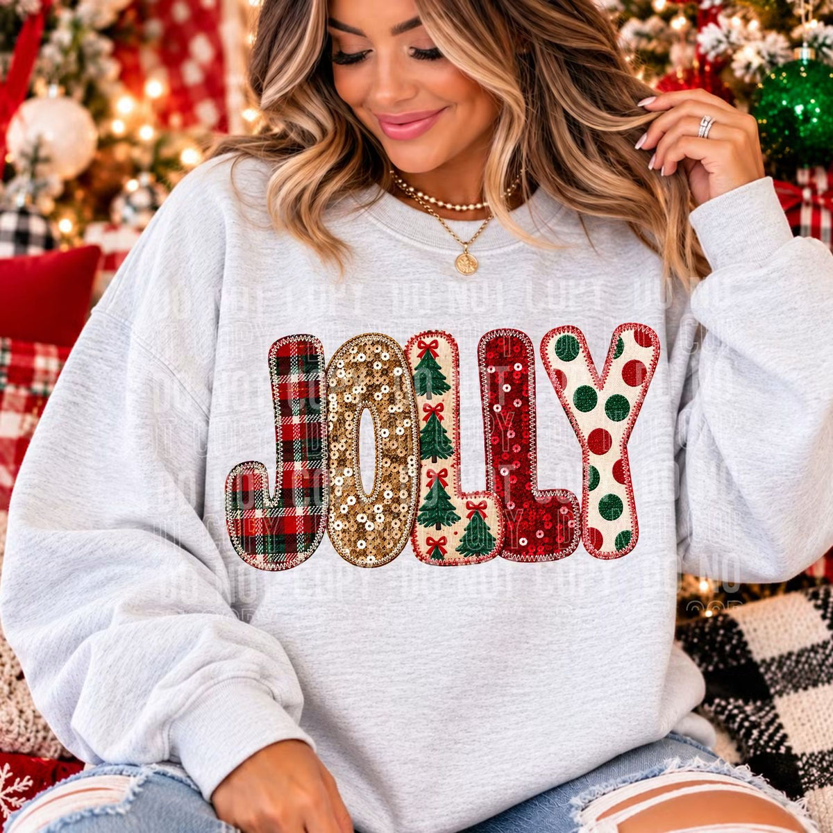 Jolly (faux embroidery)
