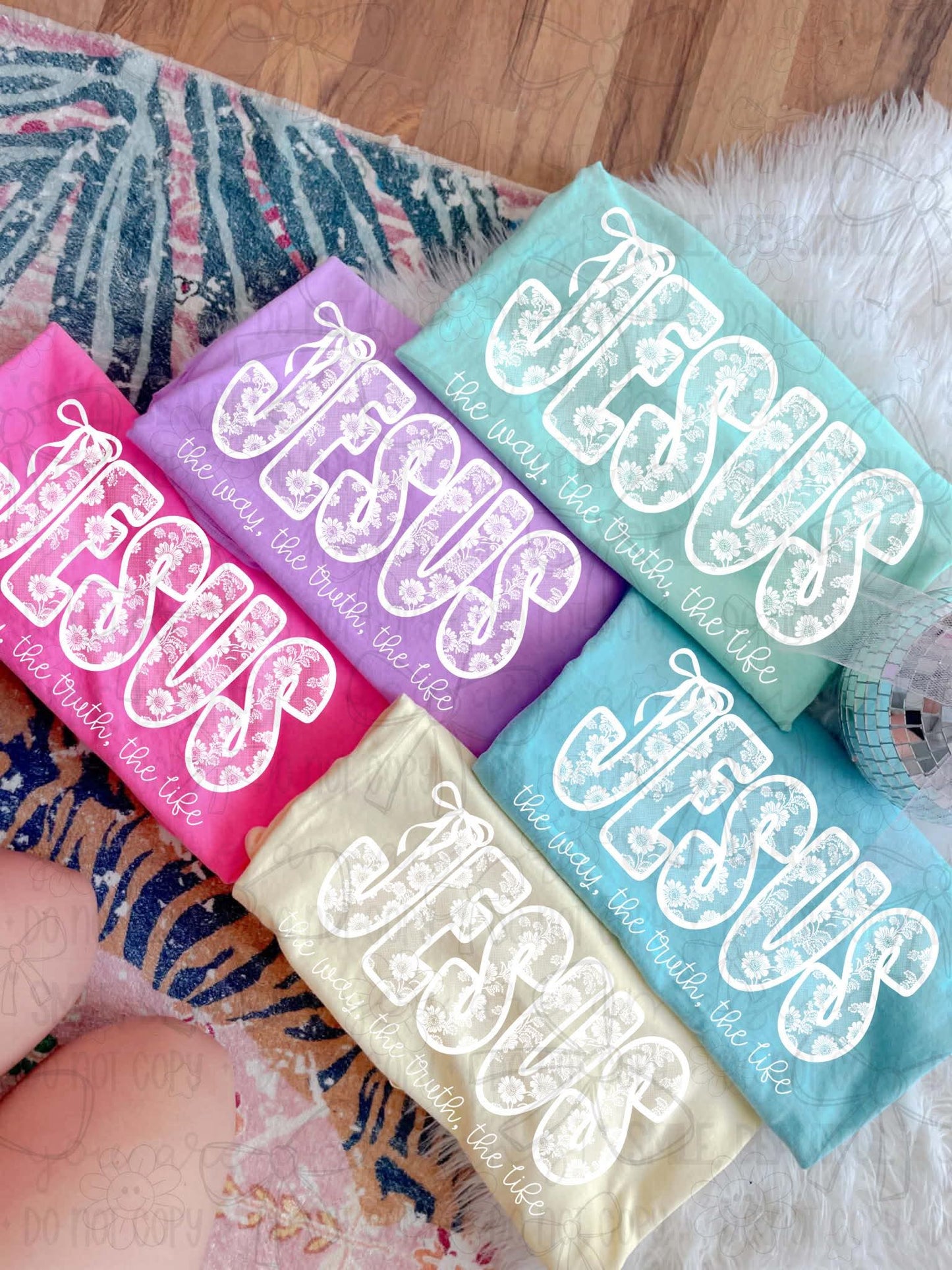 Jesus the way the truth the life lace effect transfer
