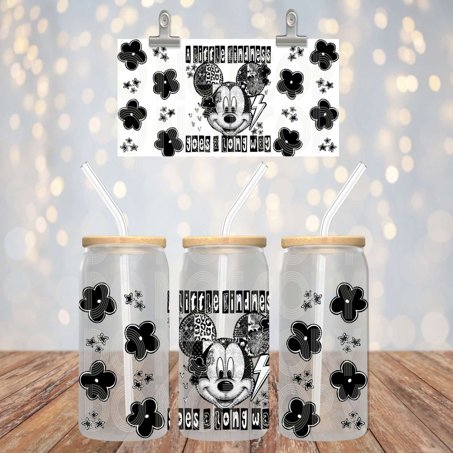 A little kindness goes a long way 16oz libbey wrap