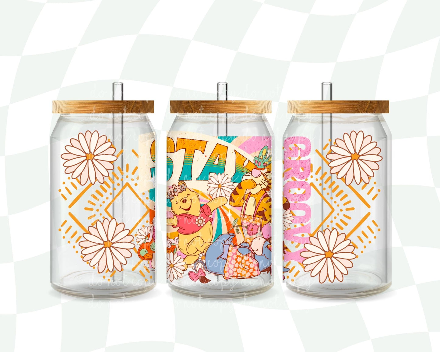 Stay groovy Libbey wrap