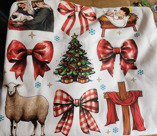 Jesus bows completed sweatshirt