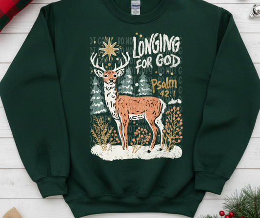 Longing for God completed sweatshirt