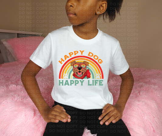 Happy dog happy life